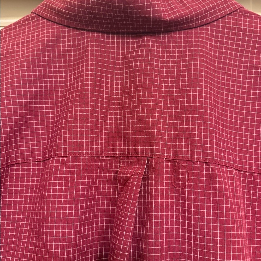 Van Heusen Men’s 3XL  Red Casual Button Down Shirt Long Sleeve - Picture 10 of 11